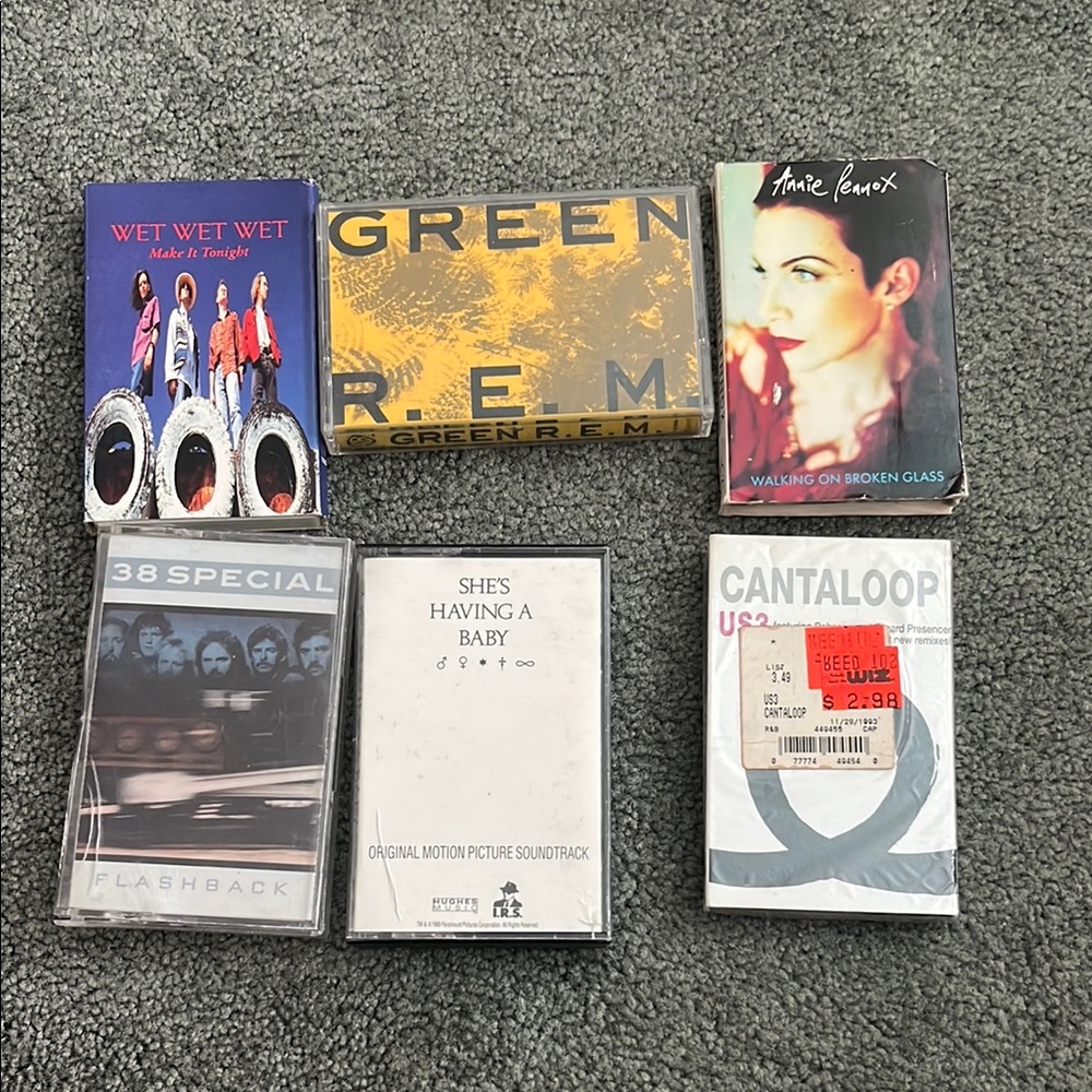 Green Cassette Player - Yellow and Black